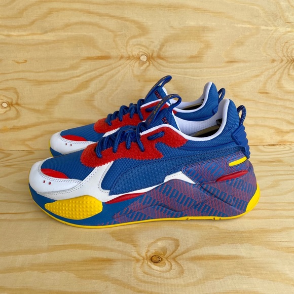 puma shoes blue and yellow